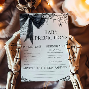 Papier Jeu de prédictions pour bébé Little Boo gothique à