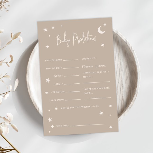 Papier Jeu de prédictions pour bébé sur Ah! les étoiles (Créateur téléchargé)