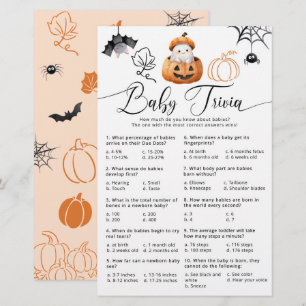 Papier Jeu de quiz bébé Little Boo Baby Shower