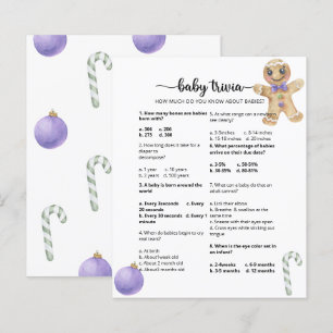 Papier Jeu de quiz bébé sur les cookies en pain d'épices