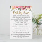 Papier Jeu de quiz d'anniversaire avec réponses Fête d'an (Debout devant)