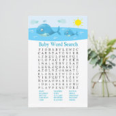 Papier Jeu de recherche de Baby showers de baleines (Debout devant)