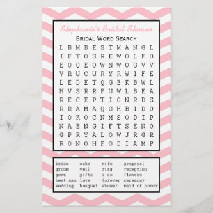 Papier Jeu de recherche de mots de la fête nuptiale
