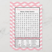 Papier Jeu de recherche de mots de la fête nuptiale (Devant / Derrière)