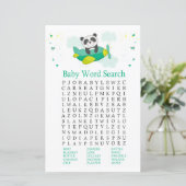 Papier Jeu de recherche de mots pour Baby Shower avec un (Debout devant)