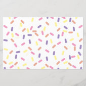 Papier Jeu de rencontre Donut Parsemé d'amour (Dos)