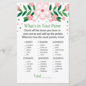 Papier Jeu de sac à main floral rose (Devant)