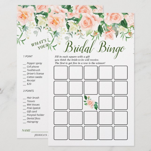 Papier Jeu de Salle de Bain de Mariage Double Face Rose F (Devant / Derrière)