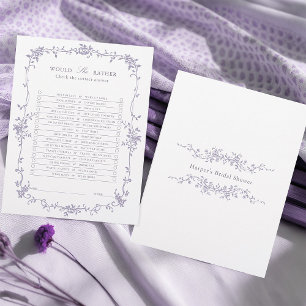 Papier Jeu de Salle de Bain 'Would She Rather' à la Lavan