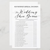 Papier Jeu de Salle de Mariage à Fond Blanc IMPRIMÉ (Devant / Derrière)