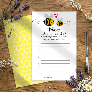 Papier Jeu de Salle de Mariage de l'Abeille à Miel Où Son