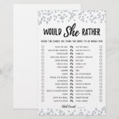 Papier Jeu de Salle de Mariage 'Plutôt Elle' Modifiable (Devant / Derrière)