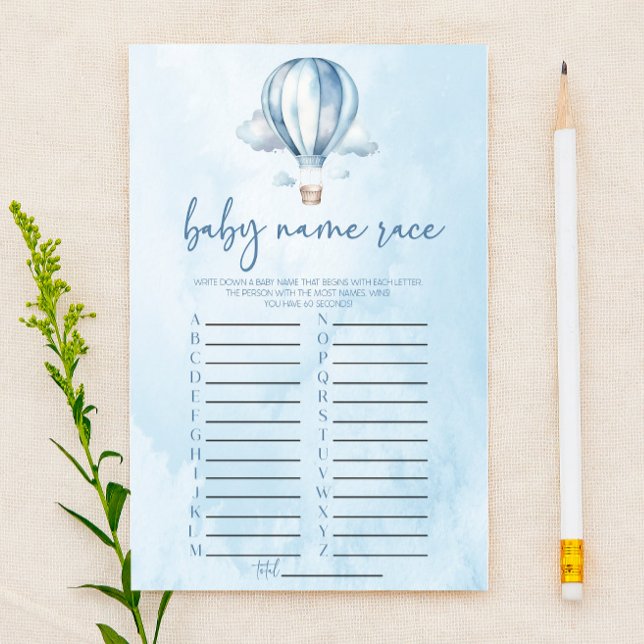 Papier Jeu de société de bain de bébé de course de nom de (Créateur téléchargé)