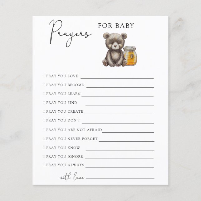 Papier Jeu de société | prières pour bébé (Devant)