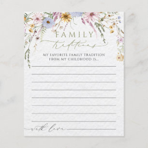 Papier Jeu de tradition familiale pour baby shower Wildfl