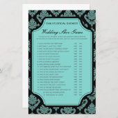 Papier Jeu de Wedding shower de chaussures Mariage modifi (Devant / Derrière)