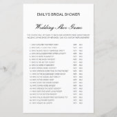 Papier Jeu de Wedding shower de chaussures Mariage modifi (Devant)