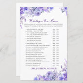 Papier Jeu de Wedding shower de chaussures Mariage modifi (Devant / Derrière)