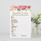 Papier Jeu d'emoji de mariage avec réponses Jeu de shower (Debout devant)