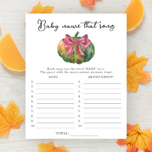 Papier Jeu devinez le nom de la chanson Baby shower citro