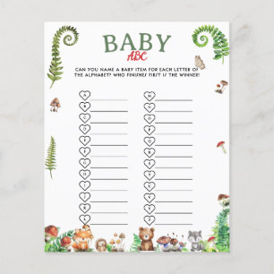 Papier jeu d'objets bébé ABC bébé