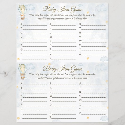 Papier Jeu d'objets pour bébé - Conception de ballon à ai (Devant)