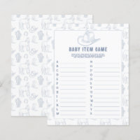 Jeu d'objets pour bébé - Cowboy. Jeu de Baby Showe