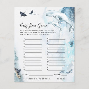 Papier Jeu d'objets pour bébé Jeu de baby shower