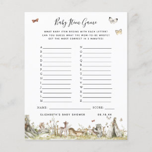 Papier Jeu d'objets pour bébé   Jeu de baby shower