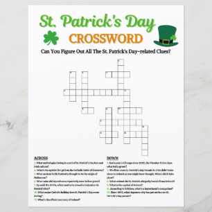 Papier Jeu du mot de passe de la Saint Patrick