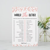 Papier Jeu éditable de Birthday Would She Rather (Debout devant)