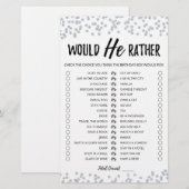 Papier Jeu éditable de préférences pour anniversaire (Devant / Derrière)