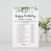 Papier Jeu éditable Joyeux Anniversaire autour du monde (Debout devant)
