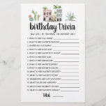 Papier Jeu éditable pour Anniversaire Trivia<br><div class="desc">Achetez ce jeu de thème Voyage modifiable et profitez de la carte Trivia de haute qualité pour votre événement! C'est un modèle de jeu,  Vous pouvez changer les questions comme vous le souhaitez! Aquarelle de voyage thème design.</div>