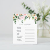 Papier Jeu élégant floral aquarelle pour baby shower (Debout devant)