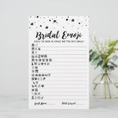 Papier Jeu émoji nuptiale avec réponses Jeu douche nuptia (Debout devant)