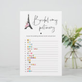 Papier Jeu émoticônes de douche à thème Paris (Debout devant)