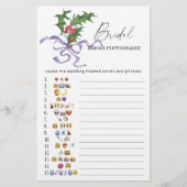 Papier Jeu émotionnel de douche nuptiale d'hiver (Devant)