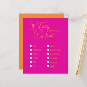 Papier Jeu Fairy Fairy Anniversaire chasse chasse chasse 