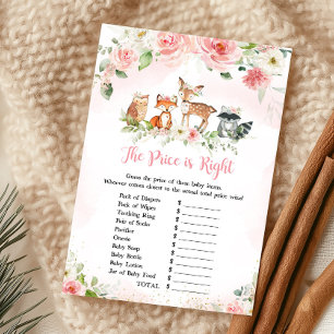 Papier Jeu Fleurs Roses Forêt The Price Is Right