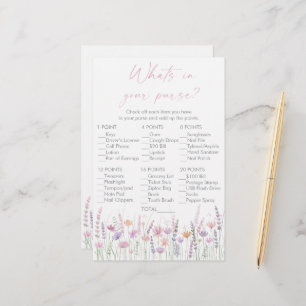 Papier Jeu Fleurs Sauvages Pastel Dans Votre Sac