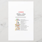 Papier Jeu Floral Blush rose et or Baby shower IMPRIMER (Dos)