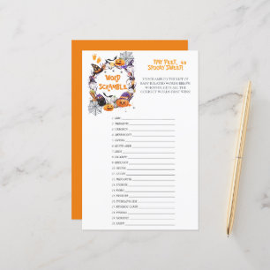 Papier Jeu Halloween Minuscule Pieds, Éffrayant Sweet Scr