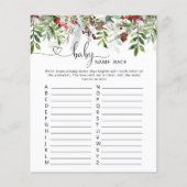 Papier Jeu hivernal de nom de bébé (Devant)