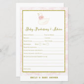 Papier Jeu imprimé Baby Shower Cygne (Devant / Derrière)