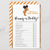 Papier Jeu Imprimé Baby Shower Little Pumpkin (Devant / Derrière)