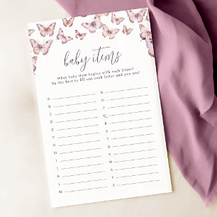 Papier Jeu mou violet et rose papillon Baby Items