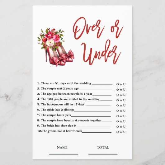 Papier Jeu nuptial de fin d'année (Devant)