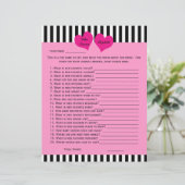 Papier Jeu nuptial ou Wedding shower — Couleur de sélecti (Debout devant)