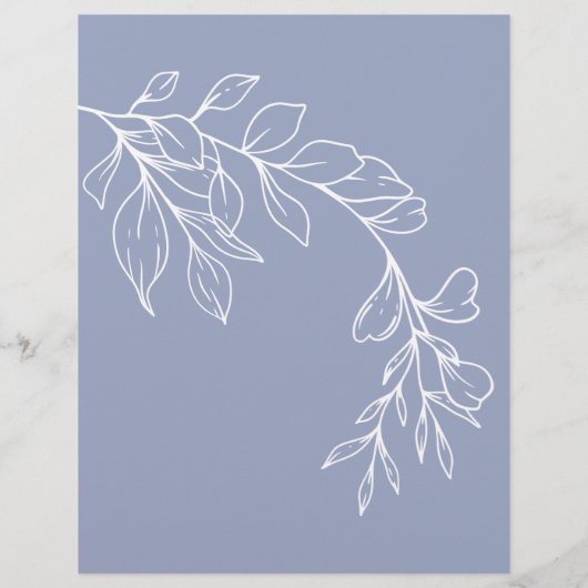 Papier Jeu nuptiale Plairait-Elle Fleurs Perdues (Dos)